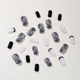 thumbnail image 3 of Christmas Decoration Fofosbeauty False Nails, Square Press on Nails Tips Design, Zebra Black White, 3 of 7