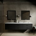 thumbnail image 2 of Castor 84 in W Black Double Bath Vanity, Cultured Marble Top, and 36 in Mirrors, 2 of 10