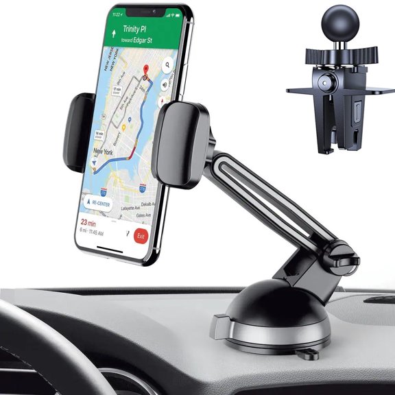 DGN Universal 360° 3-in-1 [Upgraded Design] Fully Adjustable Car Mount for Smartphones - Universal Compatible