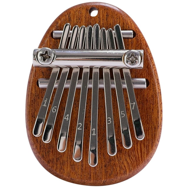 Miangastore Portable 8 Keys Thumb Piano with Rope Easy to Play for Kids Assorted Color Lightweight Design