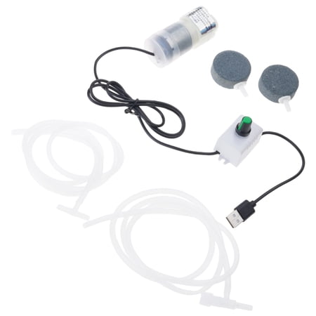 Havezk USB Aquarium Air Pumps Portable Fish Air Pumps Air Compressor Accessory for Home Office