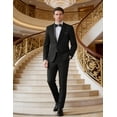 thumbnail image 3 of COOFANDY Wedding Outfit for Men 2 Piece Mens Suit Slim Fit Tuxedo with Shawl Lapel for Grooms, 3 of 6