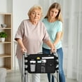 thumbnail image 3 of SupreGear Walker Bag, Rollator Wheelchair Storage Pouch with Cup Holder, Water-Resistant Nylon, Dark Black, 3 of 9