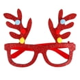thumbnail image 3 of Adornos navideños, vasos navideños para niños, adornos navideños 2024, Papá Noel, marcos de gafas con astas de muñeco de nieve, 3 of 5
