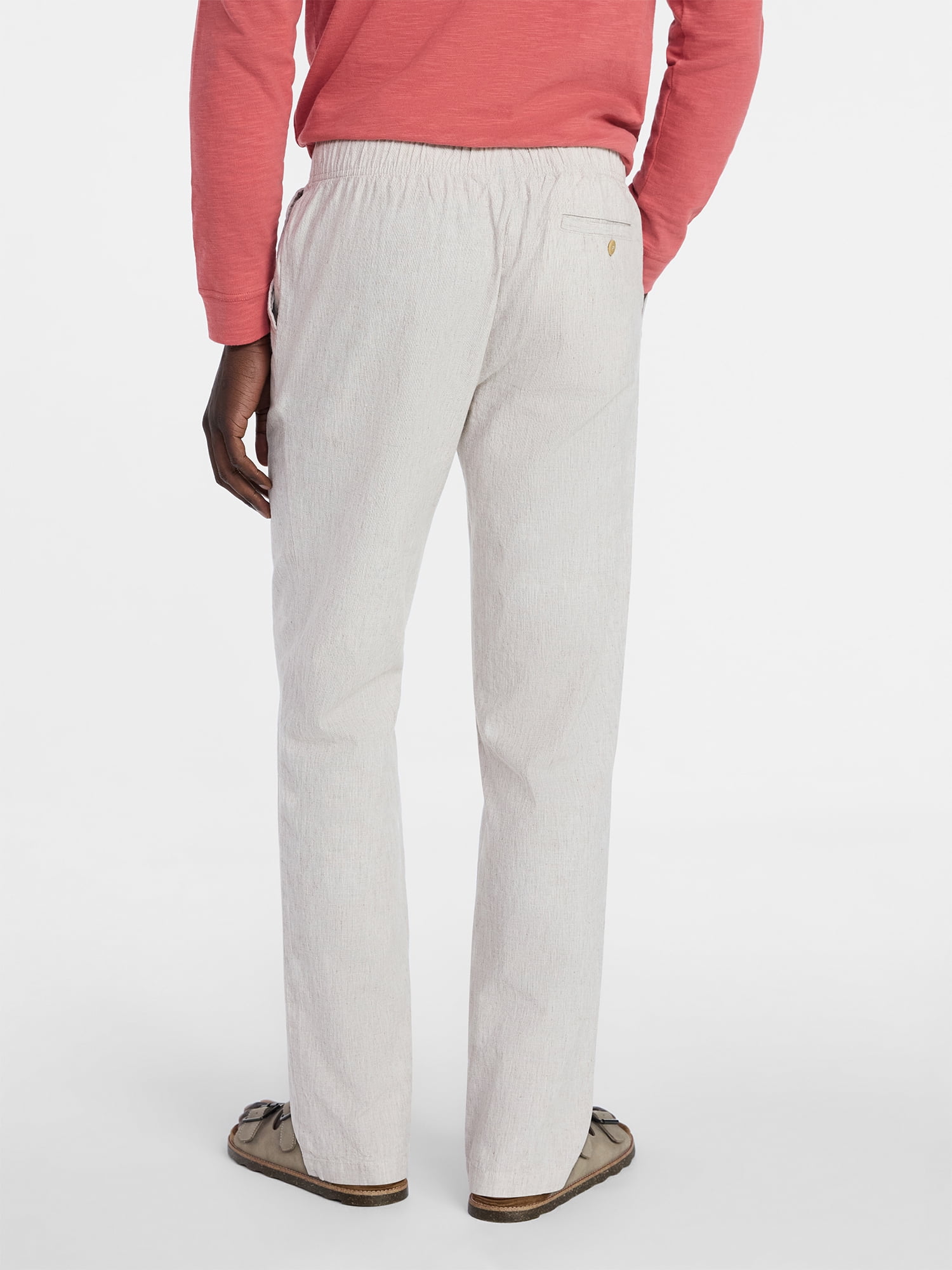 George Men's Linen Blend Weekend Pants, Sizes S-3XL