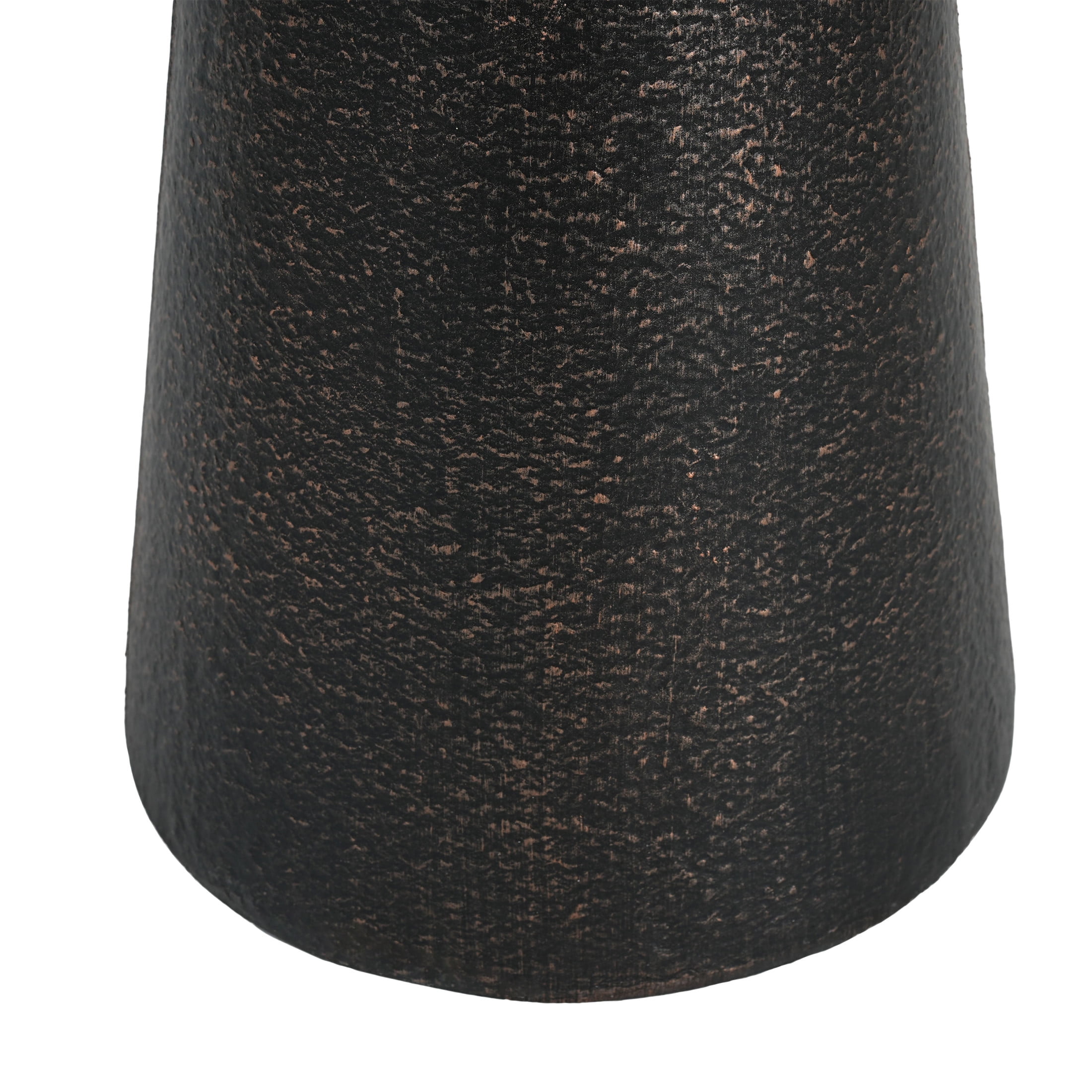 Christopher Knight Home Minimalist MGO Indoor Outdoor Accent Side Table, Weather-Resistant, Black