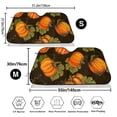 thumbnail image 7 of Lsque Orange Pumpkin Car Windshield Sun Shade | Accordion Folding Style Auto Shade for Car Truck SUV Van | Blocks UV Rays Sun Visor Protector | Small, 7 of 7