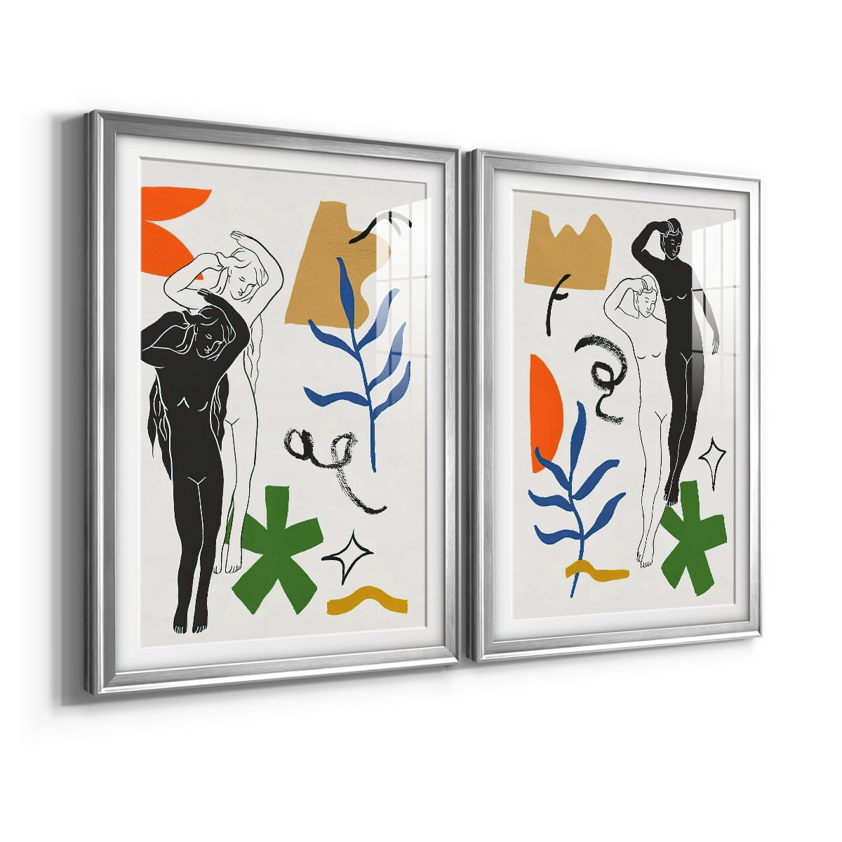 Wexford Home Starry Venus I Premium Framed Print, 30.5" x 42.5" - Ready to Hang, Silver (Set of 2)