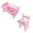 Pink, variant on XUYAN Detachable High Chair and Crib Set with Mattress Quilt and Pillow Toys Small Baby Doll Crib Cradle, Baby Doll with Bed for Kids Accessories Pretend Play Kids Toys