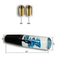 thumbnail image 3 of JDM VIP 20CM Clear Real Flowers Manual Gear Stick Shift Knob Lever Shifter Blue, 3 of 4