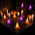 thumbnail image 5 of Light String,Battery Operated Witch Hat LED Garland With Spider Web Cutout Design,Shelf Table Accent Used For Teen Halloween Indoor Classroom Scene Arrangement(Orange), 5 of 7