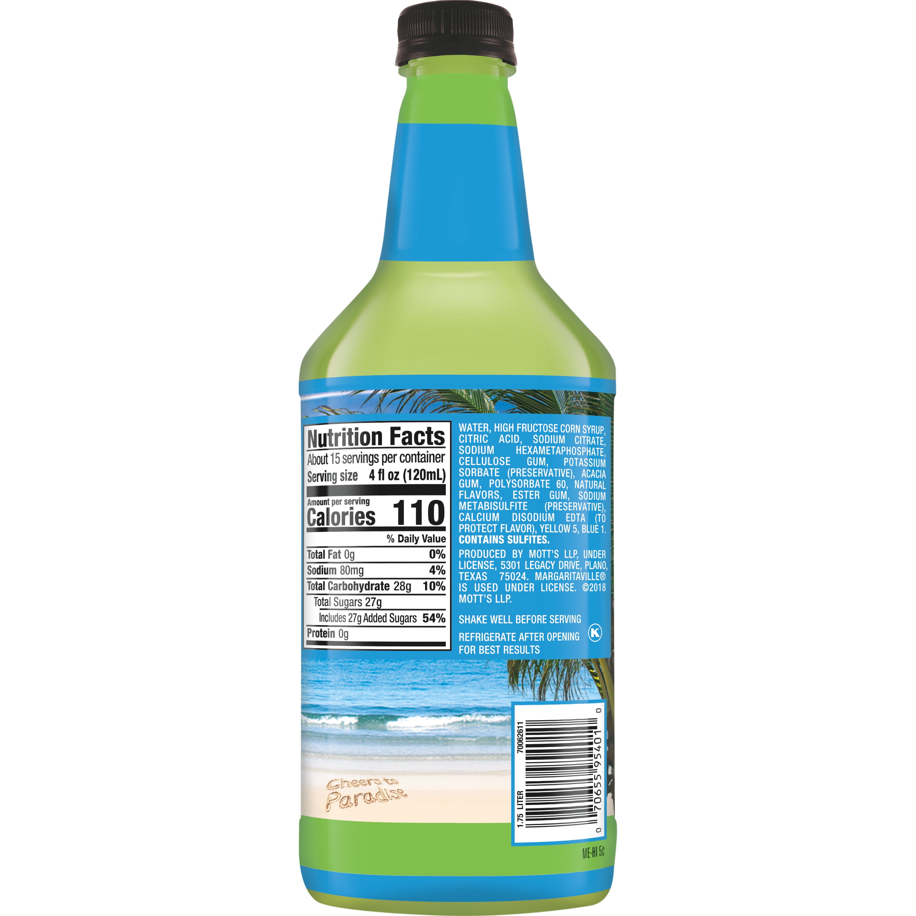 Margarita Mix Nutrition Facts Besto Blog