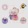 thumbnail image 6 of URSOFINE Color Block Drawstring Backpack Lightweight Large Capacity Casual Daypack, 6 of 8