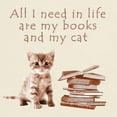 thumbnail image 3 of CafePress - Cats And Books T Shirt - Men's Classic Graphic T-Shirt, 3 of 4