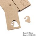 thumbnail image 3 of 50 etiquetas de papel con forma de árbol, etiquetas de papel Kraft para tarjetas, etiquetas de papel para manualidades, regalos de fiesta de Navidad o boda, etiquetas colgantes en blanco, 3 of 5