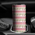 thumbnail image 3 of 20oz White Christmas Folk Pattern Skinny Tumblers Stainless Steel Tumbler with Lid and Straw,Vacuum Insulated Double Wall Travel Tumbler Cups with Cleaning Brush for Coffee,Tea, 3 of 6