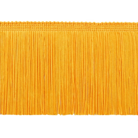 4" (10cm) Chainette Fringe Trim # CF04,, Canary Gold #FG2 (Bright Yellow Gold) 5 Yards (15 ft/4.5m)