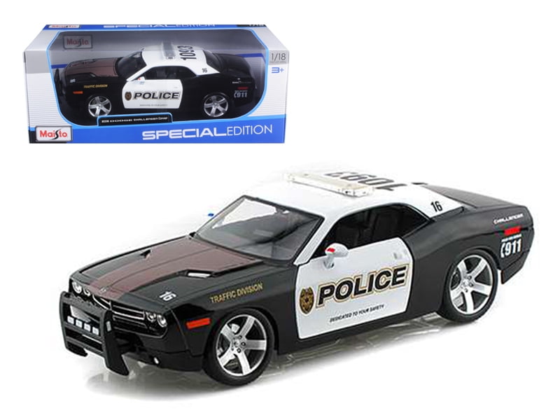 Maisto 2006 Dodge Challenger ブラック 1/18 Maisto 2006 Dodge Challenger Concept Police 1/18 Diecast Model Car
