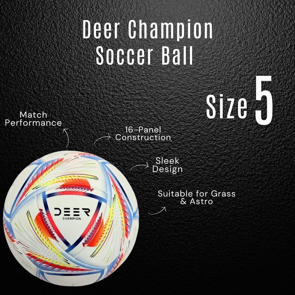 Deer Champion Soccer Ball (Blue Red)