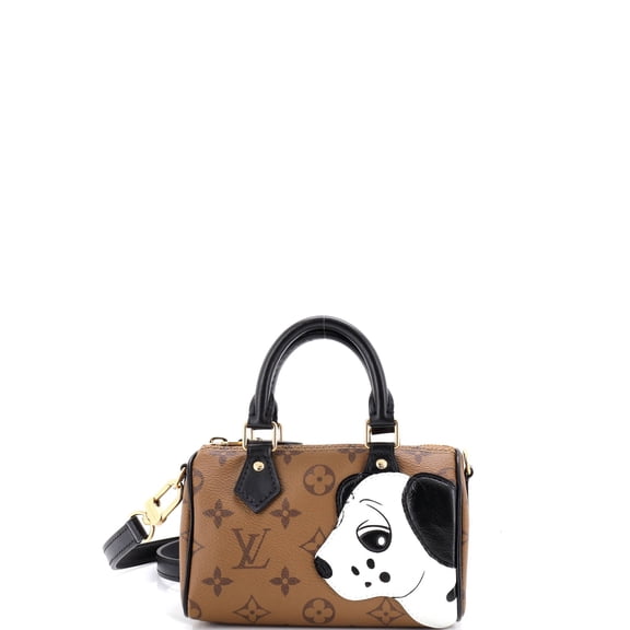 Pre-Owned Speedy Bandouliere NM Bag Limited Edition Sun Yitian Reverse Monogram Canvas Nano By Rebag