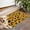 Yellow and Black, variant on Yellow and Brown Of Leopard Print Door Rugs,Washable Non Slip Door Mats Indoor,Decorative Door Mats,Entry Mat Indoor for Entrance,Bedroom,Kitchen,Bathroom,17"x30"