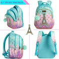 thumbnail image 3 of Children School Bags Kids Backpack Set in Primary Schoolbag for Teenager Girls Sequin Tower School Bags Waterproof Book Bags, 3 of 4