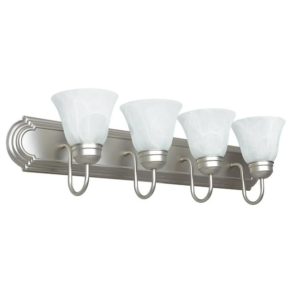 Sunset Lighting F3564 4 Light 400 Watt Bathroom Vanity Light - Nickel
