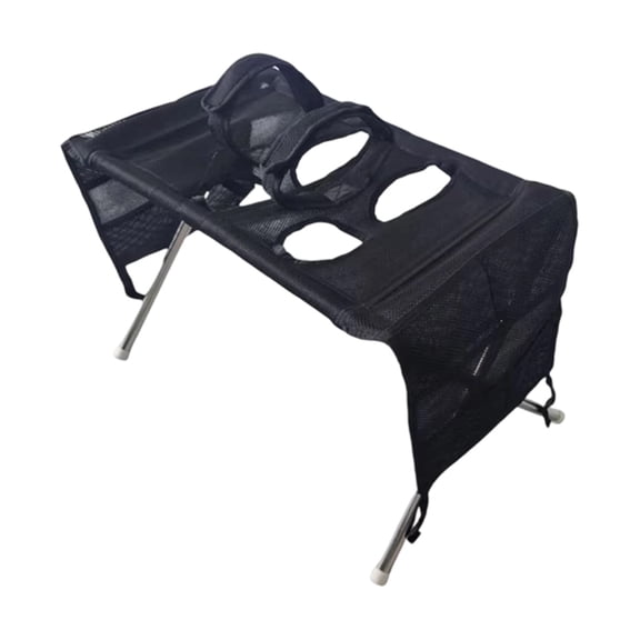 Foldable Pet Grooming Stand, Dog Grooming Hammock, Adjustable Dog Bathing Station, Mesh Pet Grooming Table, Small Medium Pet Bath Support, Pet Trimming Bathing Table for Home & Salon,Black