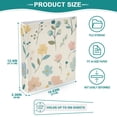 thumbnail image 5 of Colorful Flowers with Leaves 3 Ring Binders 1.5 inch Hardcover File Folders with Interior Pockets A4 Size Organizer for School Office Hospital, 5 of 8