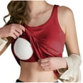 thumbnail image 7 of Busydd Tank Top for Women Built in Bra Comfy Breathable Solid Color Womens Undershirts Casual Round Neck Sleeveless Women's Tops L, 7 of 7
