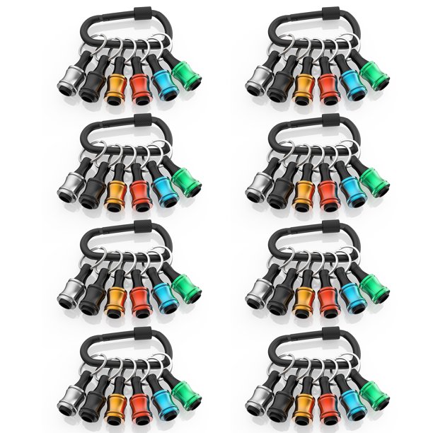 Vástago hexagonal de 1/4 pulgadas, destornillador de aleación de aluminio, yeacher 48 piezas