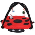 thumbnail image 1 of Foldable Cat Activity Play Mat Tent Multifunction Pet Bed with Hanging Toy Balls, 1 of 4