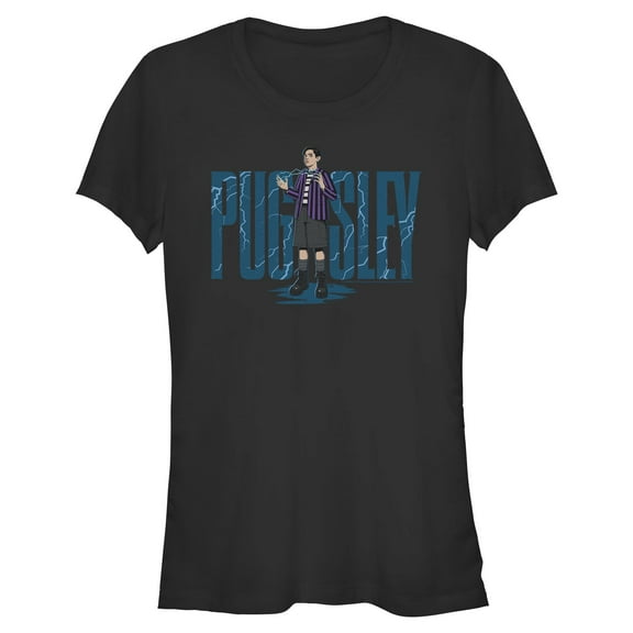 Juniors Wednesday Pugsley Addams Pose T Shirt