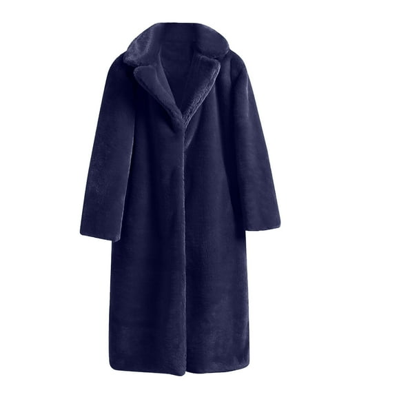 Viikei Women Coats Clearance Women Winter Warm Coats Faux Coat Warm Furry Faux Jacket Long Sleeve Outerwear
