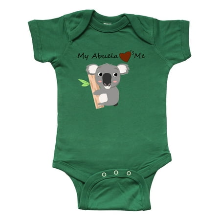 

Inktastic Koala (abuela loves me) Gift Baby Boy or Baby Girl Bodysuit