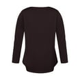 thumbnail image 6 of Spring Savings Clearance Lindreshi Long Sleeve Shirts for Women Women's Long Sleeve Summer V Neck Sexy Casual Tops Regular Blouse Tops, 6 of 6