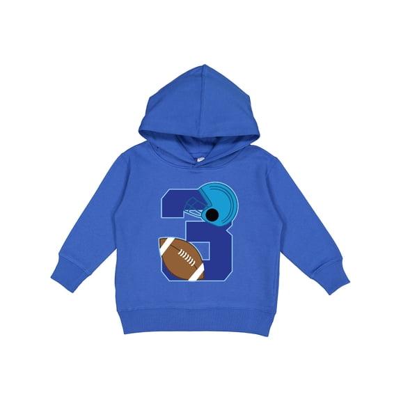 Inktastic 3rd Birthday Football 3 Year Old Boy Toddler Hoodie