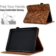 thumbnail image 2 of SaniMore Case for Kindle (6" 11th Generation, 2022 Release) (Model No. C2V2L3), PU leather Embossed Tree with Auto Sleep/Wake Pen Holder Card Slots Flip Folio Wallet Business Cover, Brown, 2 of 9