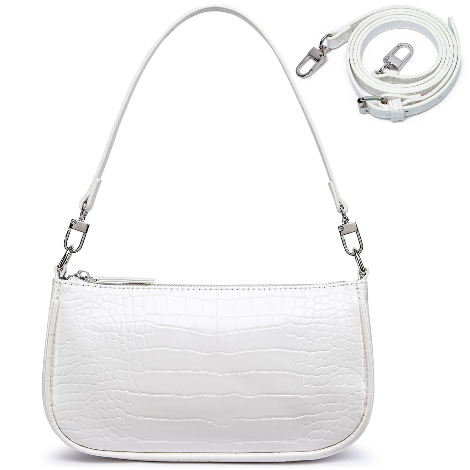 Women Small Shoulder Bag Mini White Purse Womens Crossbody Clutch