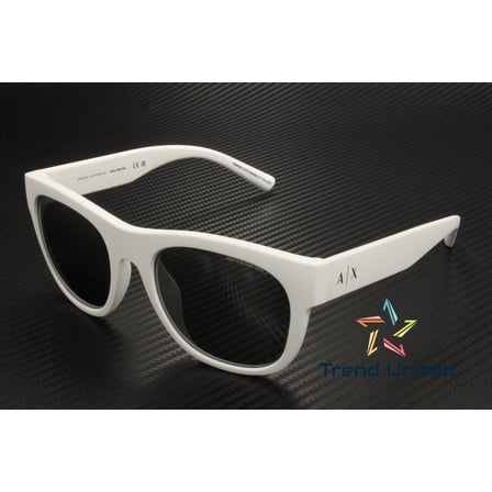 Armani Exchange Grey Mirror Silver Square Men's Sunglasses AX4128SU 83156G 55