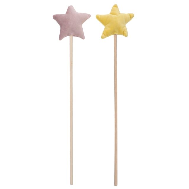 FELTECHELECTR 2 varitas de hadas para niña, adorables varitas de hadas con forma de estrella, regalo