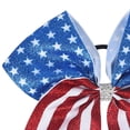thumbnail image 6 of Qopobobo Kids 4th Of July Hair Accessories 4th of July Baby Nylon Headbands, Red Blue White Star Hair Accessories with Big Bows for Newborns, Infants, and Toddler Girls Blue,3-12 Years, 6 of 6