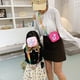 thumbnail image 3 of Sonducket Bolso de hombro duradero para niña TikTok, tamaño espacioso y elegante para todas las ocasiones, bolso de hombro para niña Bolsas de mensajero y de hombro Rosa roja, 3 of 6