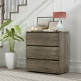 thumbnail image 3 of MONSLIPA Modern 3 Drawer Dresser, Storage Bedroom Chest for Your Room, Bathroom Closet Entryway Hallway, 3 of 6