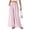 Pink, variant on Women's Plaid Wide Leg Palazzo Pants, High Waisted Gingham Long Trousers with Pockets, Casual Summer Beach Flowy Pants, S-2XL