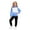 Blue, variant on Toddler Girls Clothes Fall Outfits Kids Color Block Hoodie Long Sleeve Pullover Sweatshirt Solid Pants 2 Piece School Outfit Set Size 2-3T