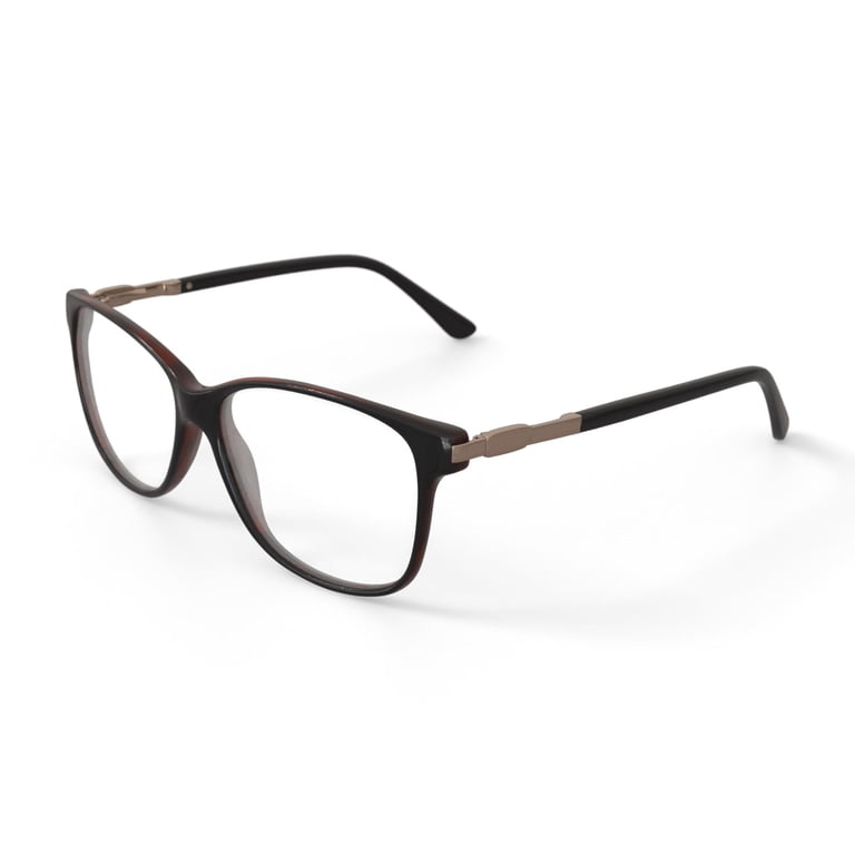 Walmart Women's WOP67 Square Prescription Eyeglasses with Case
