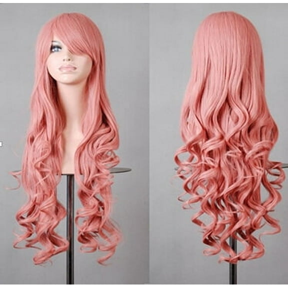 Nvzi-a Wig Curly Hair Wave Medium Temperament Wig Headgear(31.5in,A134)