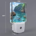 thumbnail image 2 of Sikiie Tropical Paradise Window View Led Night Light, Warm White,Cool White Lights for Bathroom,Hallway,Bedroom, Kids Room-EU, 2 of 7
