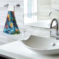 thumbnail image 6 of Dailycode Kitchen Wash Cloths with Hanging Loops Absorbent Absorbent Quick Drying Hand Towels, 2 Pack, Lemons Wine Leaves on Water, 6 of 7